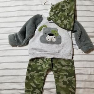 Nwt 3 piece sweatpant sweatshirt outfit
